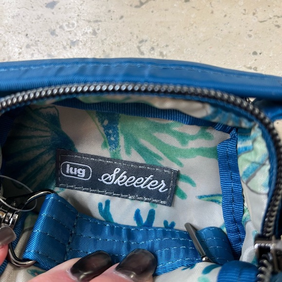 Lug Blue Quilted Crossbody Bag - Picture 4 of 6